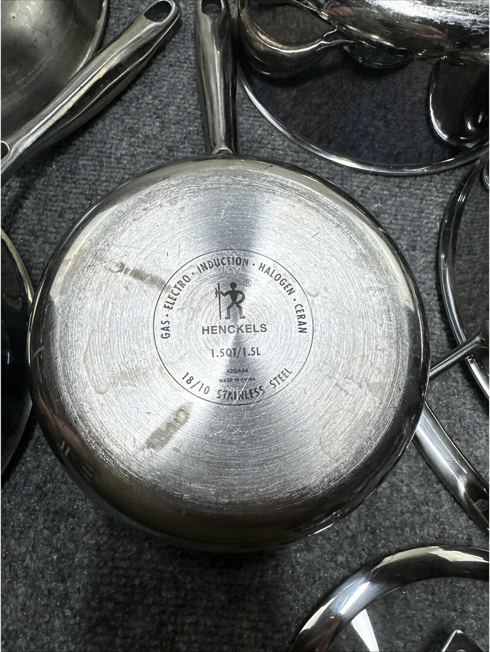 Henckels Paradigm Stainless Steel Non-Stick Cookware Set - 11 Piece (READ)